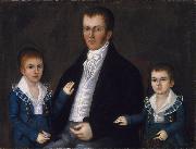 Joshua Johnson John Jacob Anderson and Sons, John and Edward oil painting artist